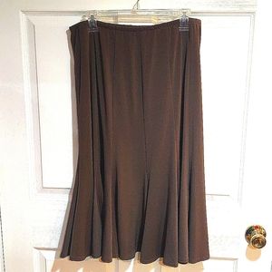 Women's taupe flair skirt size L